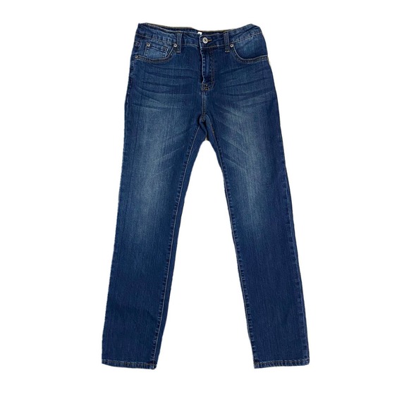 7 For all Mankind Girls Jeans Standard Straight Mid Rise Denim Size 14 - Picture 1 of 9